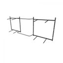 Ver imagem 3 de Arara de Roupas para Loja Quarto Closet 18 Peças Regulável 300x100 Cm Cor Preto Kit Clst1b393