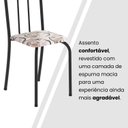 Ver imagem 4 de Kit 4 Cadeiras Tubular 89x37x42 cm Ane B Arabesco/Preto