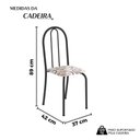 Ver imagem 3 de Kit 4 Cadeiras Tubular 89x37x42 cm Ane B Arabesco/Preto