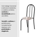 Ver imagem 5 de Kit 4 Cadeiras Tubular 89x37x42 cm Ane B Arabesco/Preto