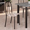 Ver imagem 2 de Kit 4 Cadeiras Tubular 89x37x42 cm Ane B Arabesco/Preto