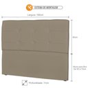 Ver imagem 2 de Cabeceira Casal Cama Box 160cm London Corino Areia