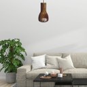 Ver imagem 2 de Luminária Teto tipo Pendente PARAFUSO MDF - Completa - Cor: Marrom