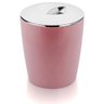 Lixeira Cromo Vitra Cozinha Banheiro 5L Rosa - 1