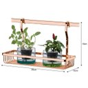 Ver imagem 4 de Cesto Multiuso Para Barra de Cozinha Prateleira Decoração Luxo - Rosé Gold