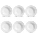 Ver imagem 1 de Conjunto de Pratos Fundos 06 Peças Roma Branco Porto Brasil Conj Pratos Fundos Roma Branco 06 Peças