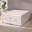 Ver imagem 6 de Cama Box Baú Casal King Colchão Molas Ensacadas Granville com Pillow 193x203x69cm Branco