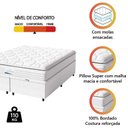 Ver imagem 2 de Cama Box Baú Casal King Colchão Molas Ensacadas Granville com Pillow 193x203x69cm Branco