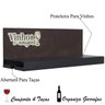 Suporte Para 4 Garrafas Prateleira Vinhos e Amigos em Aço - 3