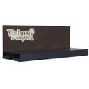 Ver imagem 2 de Suporte Para 4 Garrafas Prateleira Vinhos e Amigos em Aço