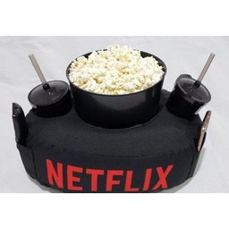 Kit Almofada com Porta Pipoca Balde +2 Copos Netflix - 4