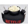 Kit Almofada com Porta Pipoca Balde +2 Copos Netflix - 4