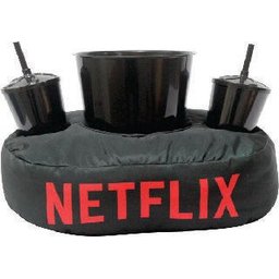 Kit Almofada com Porta Pipoca Balde +2 Copos Netflix - 1
