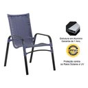 Ver imagem 5 de 4 Cadeiras e Mesa Tampo Ripado em Alumínio - Piscina, Jardim Trama Original