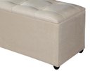 Ver imagem 4 de Recamier Baú Milão 1,30m Premium para Cama Casal Estilo Decorativo Closet Estofado Cor Bege
