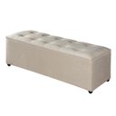 Ver imagem 3 de Recamier Baú Milão 1,30m Premium para Cama Casal Estilo Decorativo Closet Estofado Cor Bege