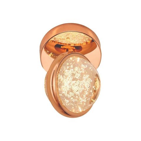 Arandela Oraculo LED Bronze 12x17cm 7W 700LM 3000K Branco Quente Bivolt para Salas e Quartos -