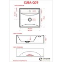 Ver imagem 4 de CUBA APOIO QUADRADA Q39W (RAVENA) VERMELHO