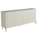 Ver imagem 1 de Aparador Buffet Sala de Jantar 4 Portas Brise Pés Industrial Dourado Naim I03 Luna - Lyam Decor