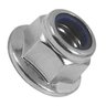 PORCA SEXTAVADA FLANGEADA TRAVANTE NYLON M12 Z. BRANCO 200UN - 3