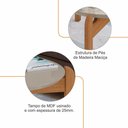 Ver imagem 6 de Conjunto de Mesas Lizz Lateral Redonda e Oblonga Off White/cedro - Casa D