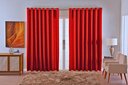 Ver imagem 3 de Cortina Jacquard Luxo em Tecido Semi Blackout Sala 2,00x1,30:vermelho