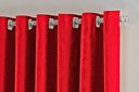 Ver imagem 2 de Cortina Jacquard Luxo em Tecido Semi Blackout Sala 2,00x1,30:vermelho