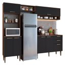 Ver imagem 6 de Cozinha Compacta Lille 7 Portas 2 Gavetas MDP 225cm Rustic Madesa