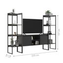 Ver imagem 2 de Rack com Estante Industrial Cubic Preto Onix