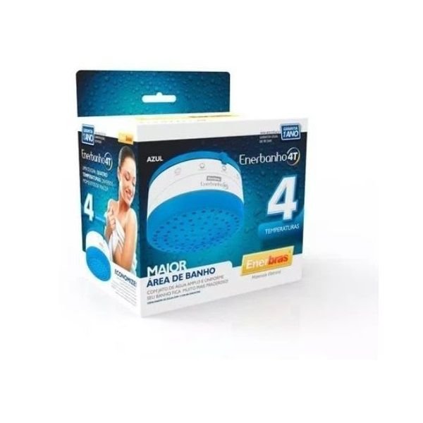 Ducha Colorida Enerbanho 4t 6.800w 220v Enerbras Azul - 2