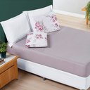 Ver imagem 1 de Jogo Lençol Cama Casal 3 Peças Micropercal 200 Fios Avere:lilac