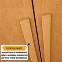 Ver imagem 7 de Guarda-Roupa Casal França 6 Portas com Espelho e Detalhe Ripado com 3 Gavetas Internas Marrom/Cinamomo
