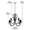 Ver imagem 2 de Luminária Retro de Teto para Iluminação de Sala de Jantar Colonial