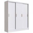 Ver imagem 2 de Guarda-Roupa Solteiro 3 Portas 2 Gavetas Branco 2029 - Percasa