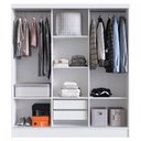 Ver imagem 3 de Guarda-Roupa Solteiro 3 Portas 2 Gavetas Branco 2029 - Percasa