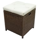 Ver imagem 1 de Cesto Puff Baú Organizador Roupa fibra sintetica 40x40x48 - Argila