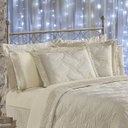 Ver imagem 2 de Kit Cobre Leito Casal Super King Royalle Alto Padrão Microfibra Peletizada 7 Peças - Bege