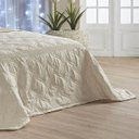 Ver imagem 3 de Kit Cobre Leito Casal Super King Royalle Alto Padrão Microfibra Peletizada 7 Peças - Bege