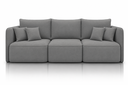 Ver imagem 1 de Sofá Modular Búzios - Conforto, Versatilidade e Design Contemporâneo:Veludo Cinza/2,90 sem Chaise