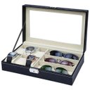 Ver imagem 3 de Porta Relogio Luxo Oculos de Sol Pulseira Estojo Expositor Caixa Oganizador Penteadeira Armario Mesa