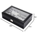 Ver imagem 4 de Porta Relogio Luxo Oculos de Sol Pulseira Estojo Expositor Caixa Oganizador Penteadeira Armario Mesa