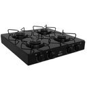 Ver imagem 3 de Fogão Gás Manual Junior 4 Bocas Glass Arr Preto Clarice