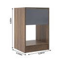 Ver imagem 3 de Kit com 2 Mesas de Cabeceira Bravo com Gaveta e Nicho Colorido