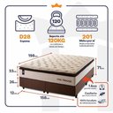 Ver imagem 4 de Cama Box Quartzo Molas Ensacadas Queen 158x198 King House