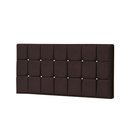 Ver imagem 1 de Painel Estofada Espanha 160cm Queen Strass Courino Marrom