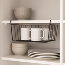 Ver imagem 4 de 9 Cesto Suspensos Organizadores Encaixe Armário Prateleira