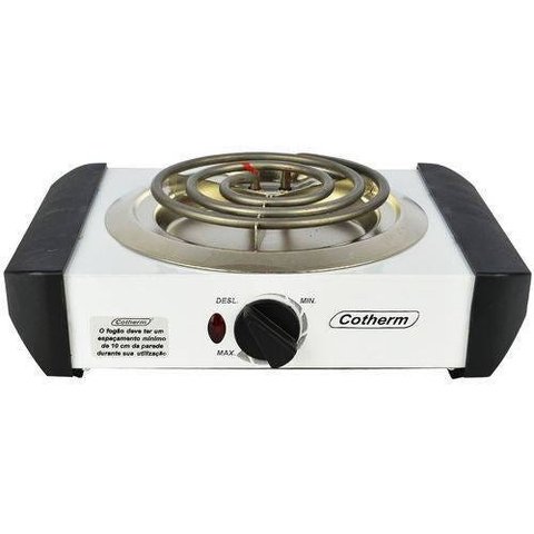 Fogão 1 Boca Elétrico com Resistência Blindada 1000 Watts Cotherm 127V