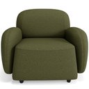 Ver imagem 5 de Kit 02 Poltronas Decorativa Orgânica para Sala Living Morelo M05 Linho Verde - Lyam Decor
