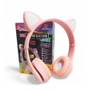 Ver imagem 1 de Fone Ouvido Bluetooth Infantil Mini Cat Fone Orelha Gato Led Rosa