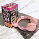 Ver imagem 4 de Fone Ouvido Bluetooth Infantil Mini Cat Fone Orelha Gato Led Rosa